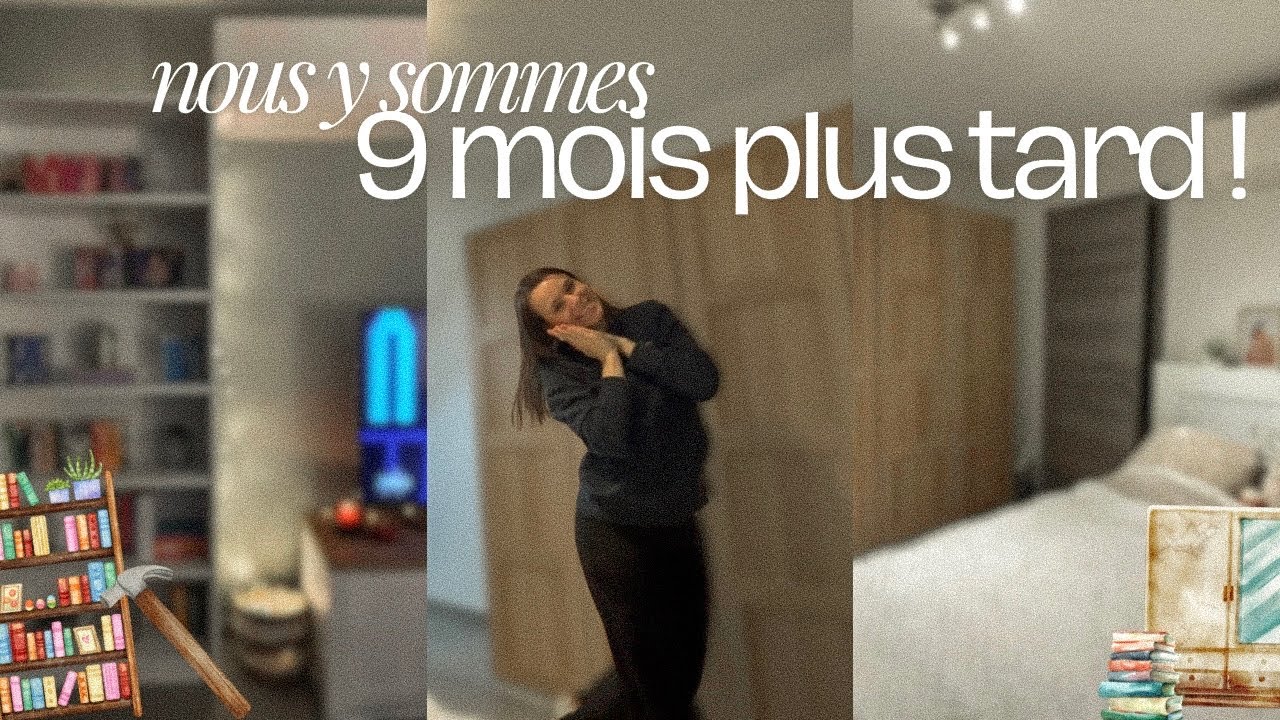 9 mois après l'aménagement, les derniers meubles sont là | la garde-robe et la bibliothèque 📚