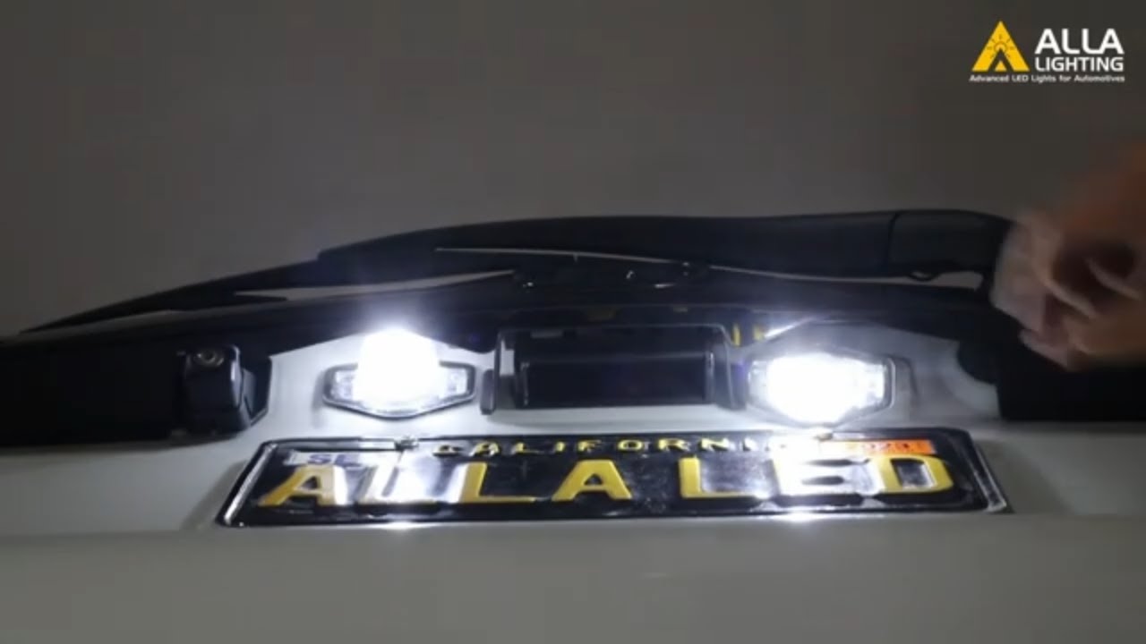 Change | Replace Honda Fit License Plate Lights Bulbs | LED Install
