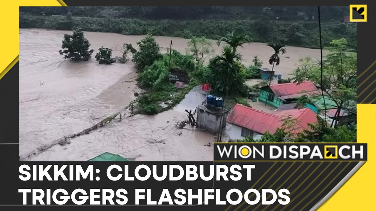 Sikkim flash floods: 40 missing including 23 soldiers in sudden cloud burst in India's Sikkim | WION
