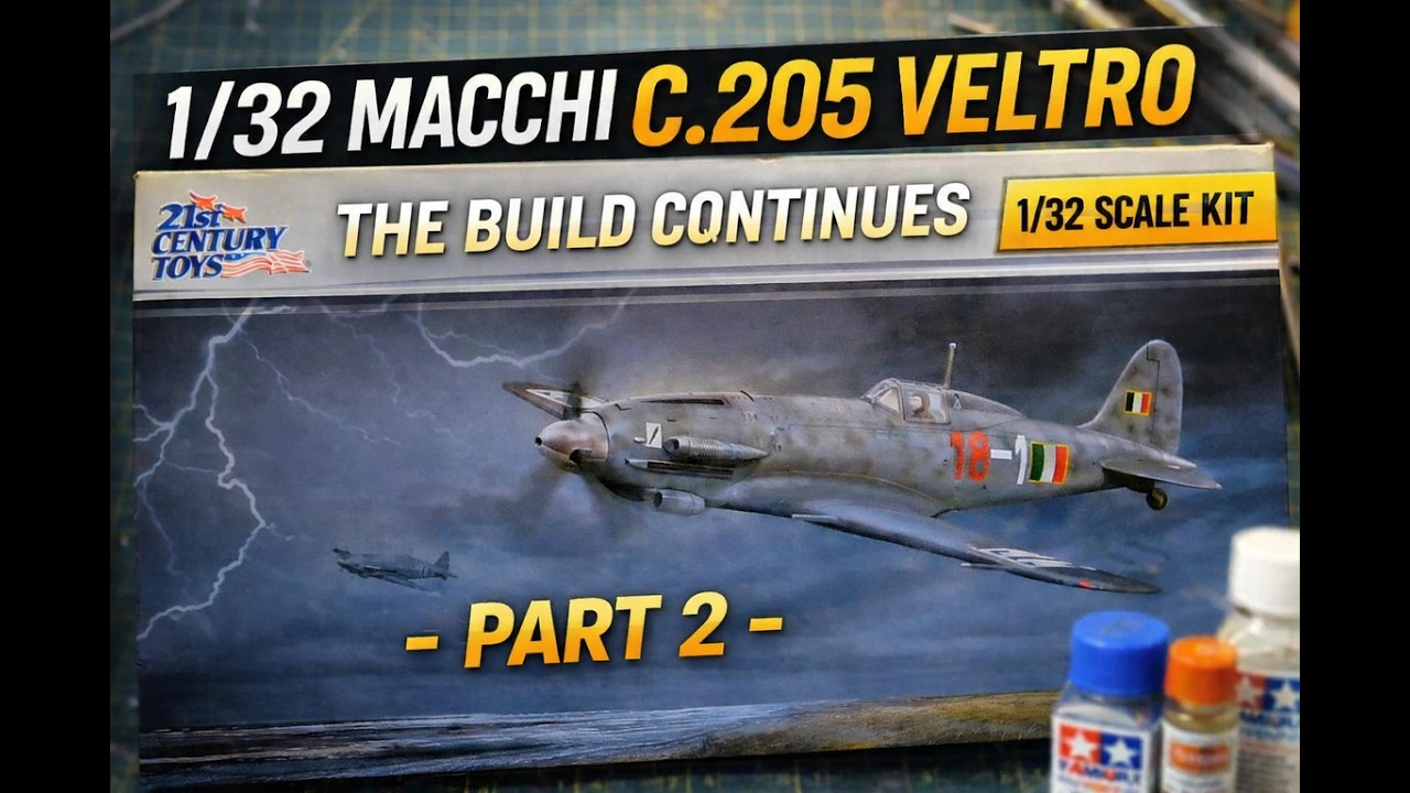 1/32 Macchi C.205 Veltro, сборка – 2 | Игрушки 21 века