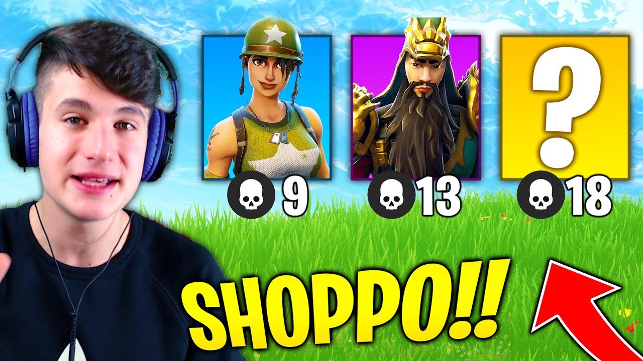OGNI KILL SHOPPO UNA SKIN DIVERSA CHALLENGE SU FORTNITE!! Sblocchiamo la migliore💣