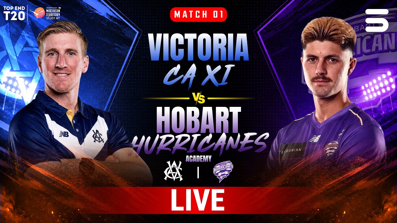 LIVE | Victoria vs Hurricanes | Match 1 | TIO Stadium | Top End T20 Series 2026 | ZP1H