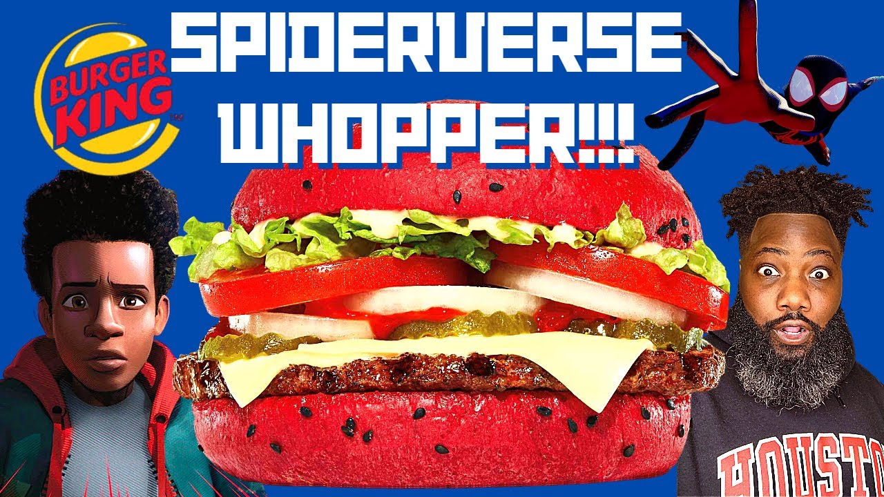 NEW RED WHOPPER?! BK Spiderverse Whopper Review!!!