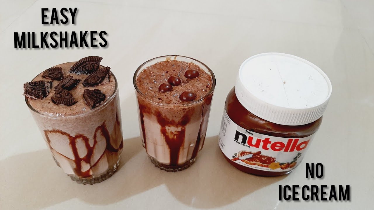 Nutella Milkshakes | Without Ice cream | Instant | Quick | Ruchika's World