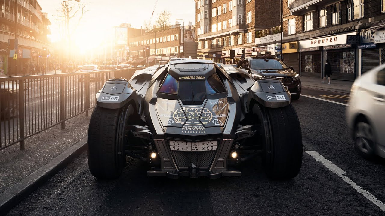 Gumball 3000 Convoy with Team Galag Batmobile, MB AMG TG3, Brabus G6000 & Team Betsafe - MCR to LDN