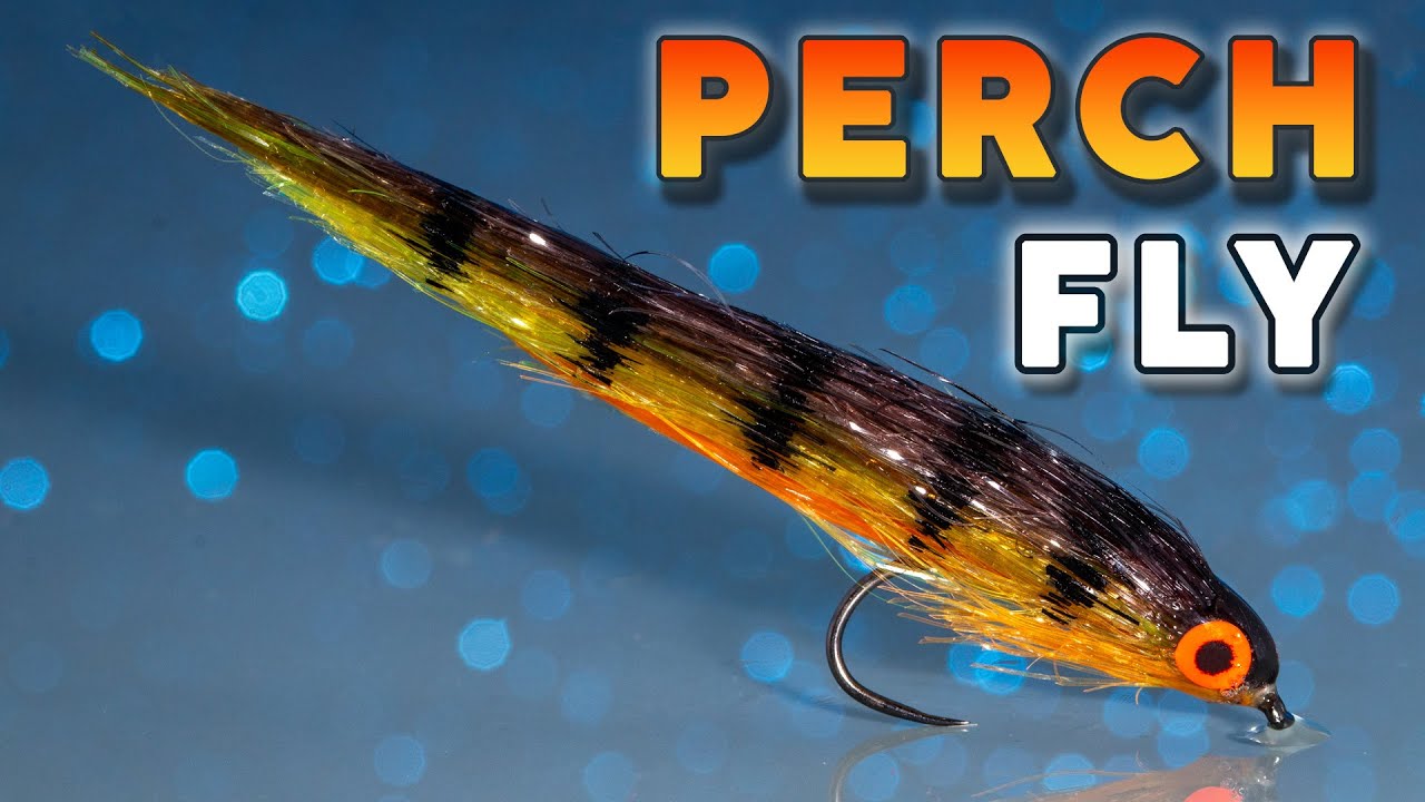 Perch Fly – Streamer w kolorystyce okonia z włókien Sybai Ghost Stiffer Hair | Fly Tying