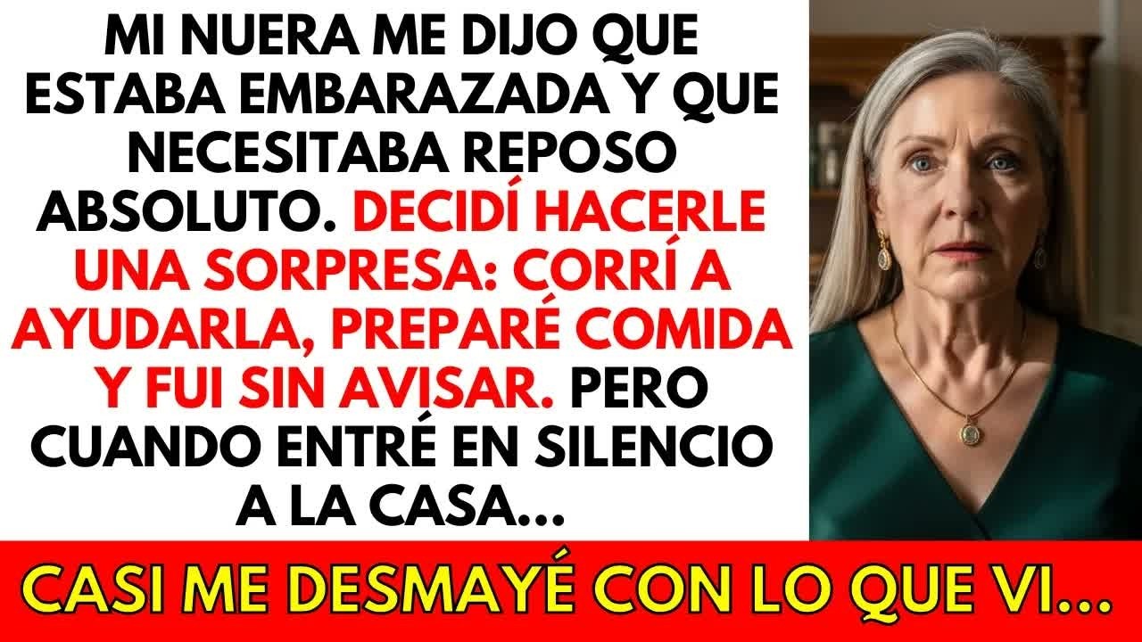 Mi nuera estaba embarazada. Llegué sin avisar y casi me desmayé al ver…