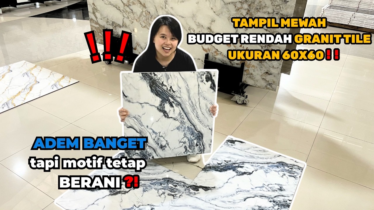 GRANIT TILE 60X60 MOTIF MARMER BIRU MEWAH - REVIEW. #rojohousesolution #minimalis