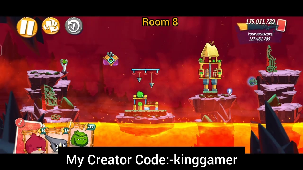 Angry birds 2 Clan Battle today (new version) (13 Rooms) (easy gameplay) (no shuffle gameplay)