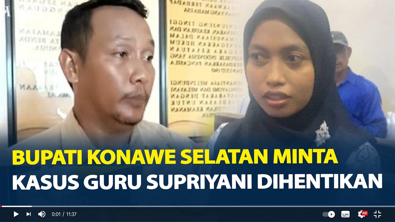 Bupati Konawe Selatan Minta Kasus Guru Supriyani Dihentikan, Singgung Aipda Wibowo Untuk Minta Maaf
