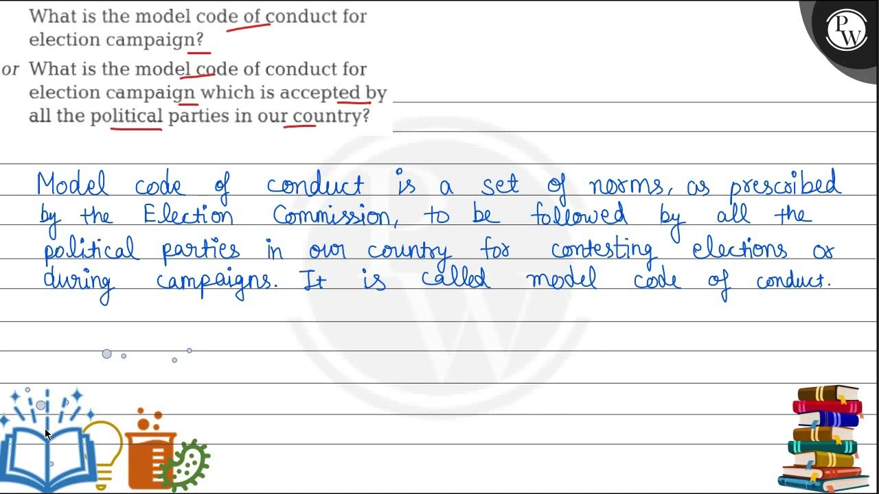 What is the model code of conduct for election campaign? or What is the model code of conduct for...