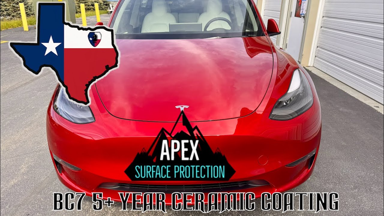 2024 Tesla Model Y BC7 Apex Detail Blue Collar 5 Year Ceramic Coating! North Texas Ceramic Coatings