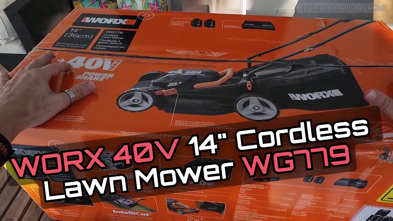 Обзор аккумуляторной газонокосилки WORX 40V 14