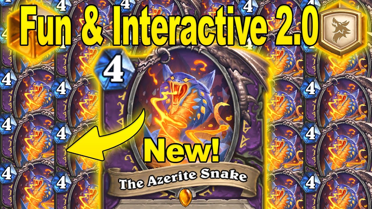 My Snake Warlock 2.0 Is Best Most Fun & Interactive Design at Showdown in the Badlands | Hearthstone