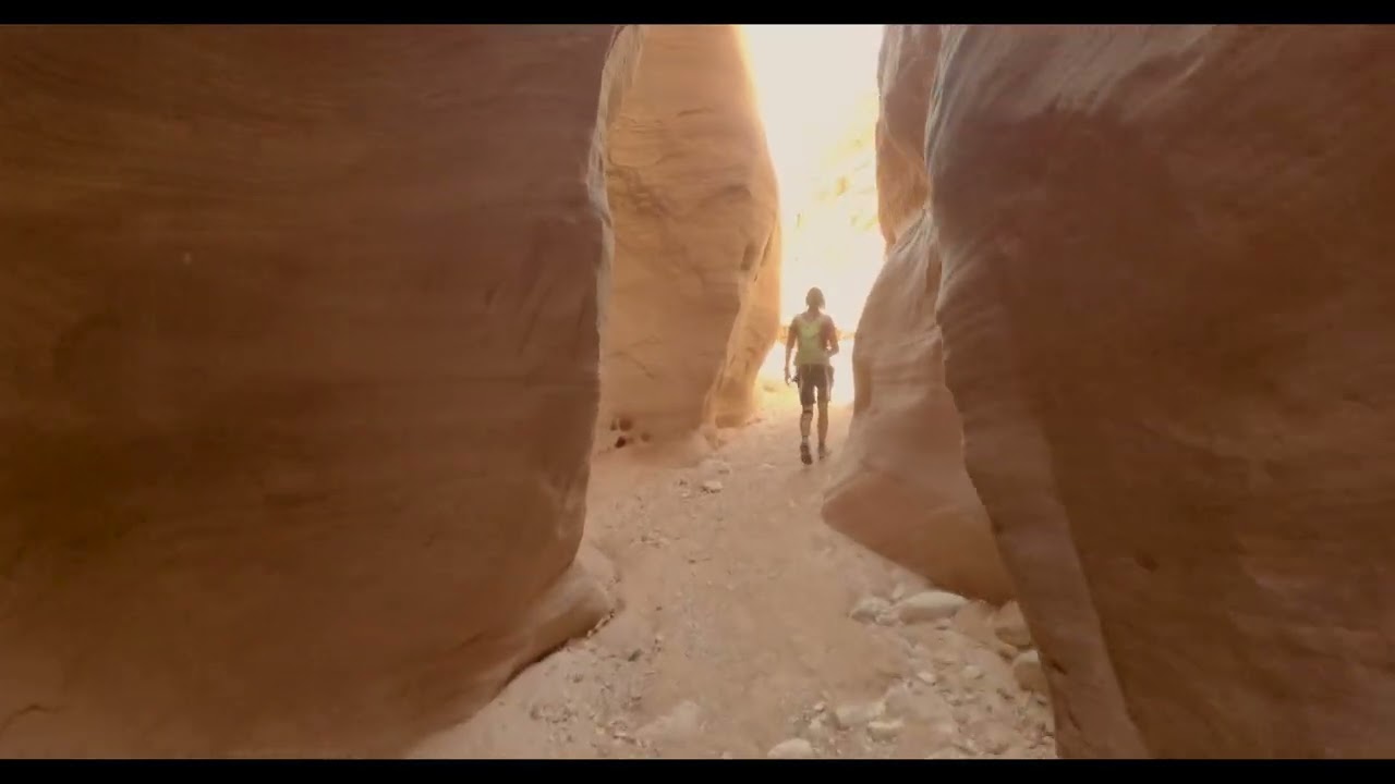 Wire Pass, Utah. Hiking the slot canyon.
