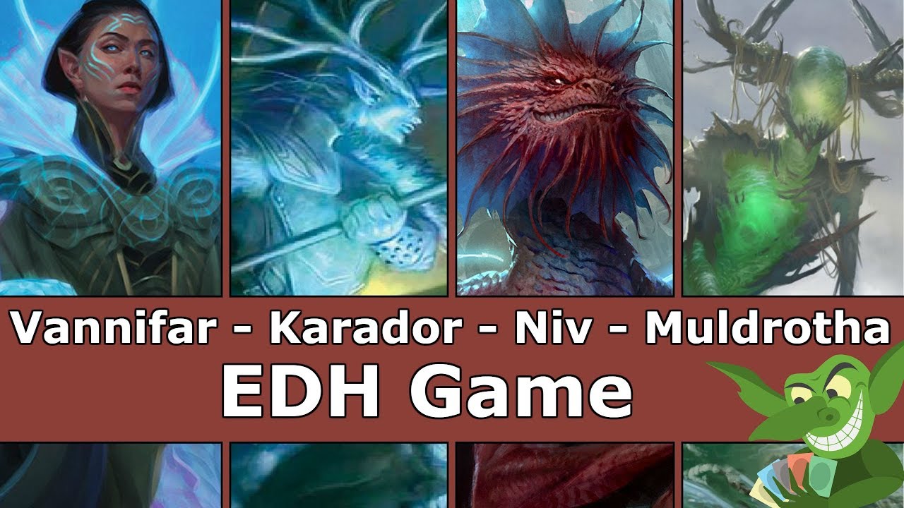 Prime Speaker Vannifar vs Karador vs Niv-Mizzet, Parun vs Muldrotha EDH / CMDR game play