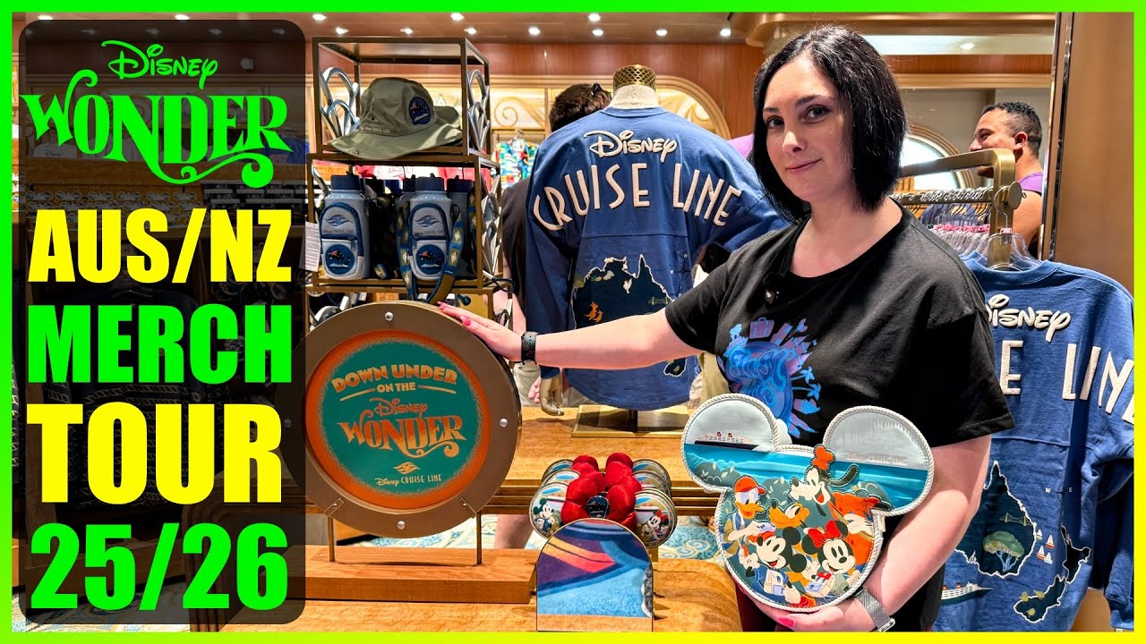 Disney Wonder Merchandise Tour Australia & New Zealand Season 25/26 😃👍🏼🏰🇦🇺🛳⚓️