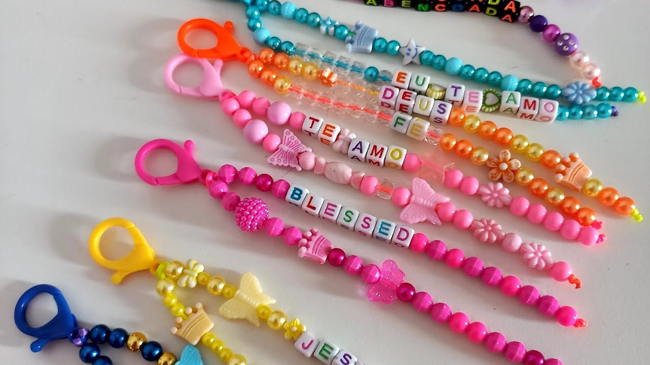 COMO FAZER CHAVEIRO COM PÉROLAS E MIÇANGA #FÁCIL #RÁPIDO #DINHEIROCERTO