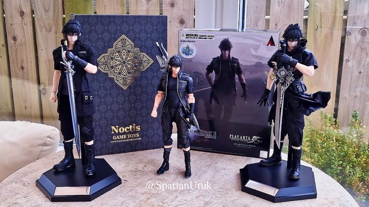 Сравнительный обзор фигурок Ноктиса из Final Fantasy XV от GameToys и Play Arts Kai.