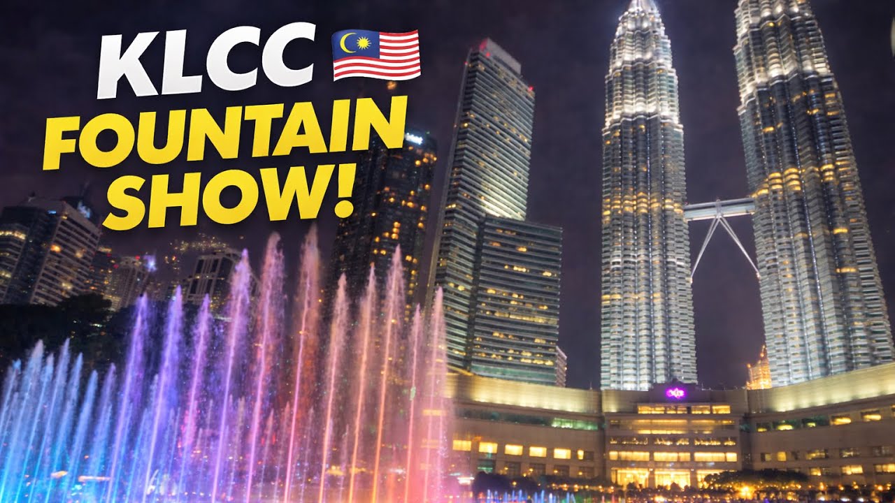 KLCC Fountain Show Kuala Lumpur 😍 | Petronas Towers Night View