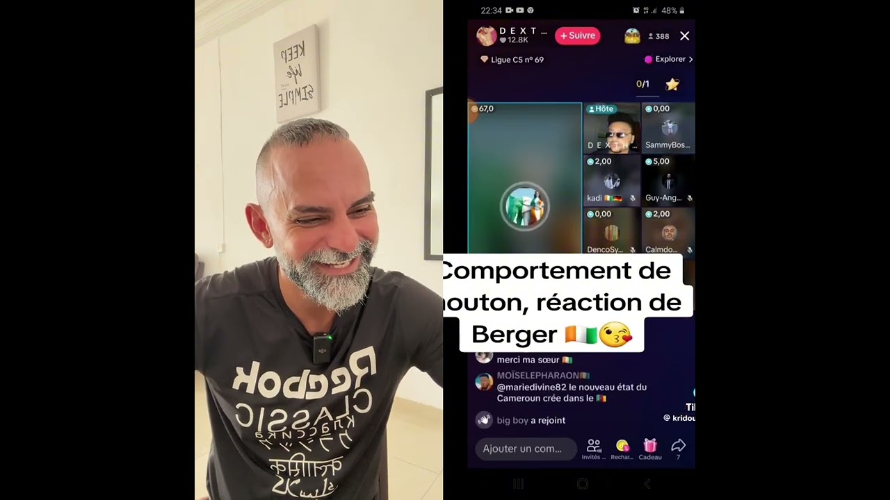 Quand tu es debout souvent ce n'est pas bon quoi hannn 😂😂😂