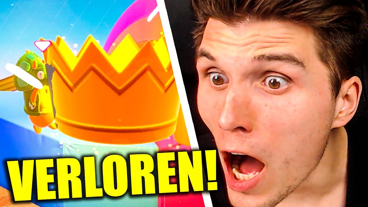 3 YOUTUBER berühren die KRONE aber ALLE verlieren! | Fall Guys