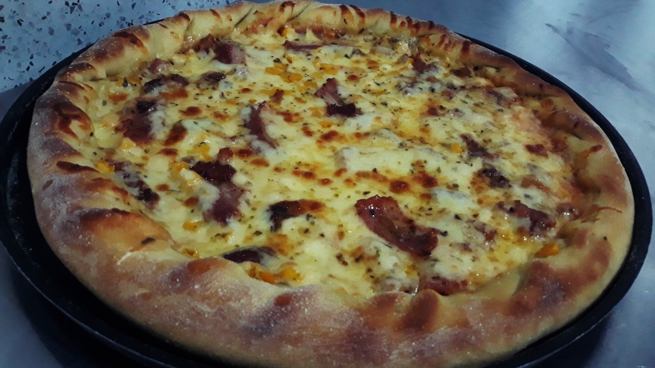 COMO FAZER PIZZA DE BACON COM MASSA PROFISSIONAL SABOROSA FEITA EM CASA IGUAL DE PIZZARIA OU MELHOR