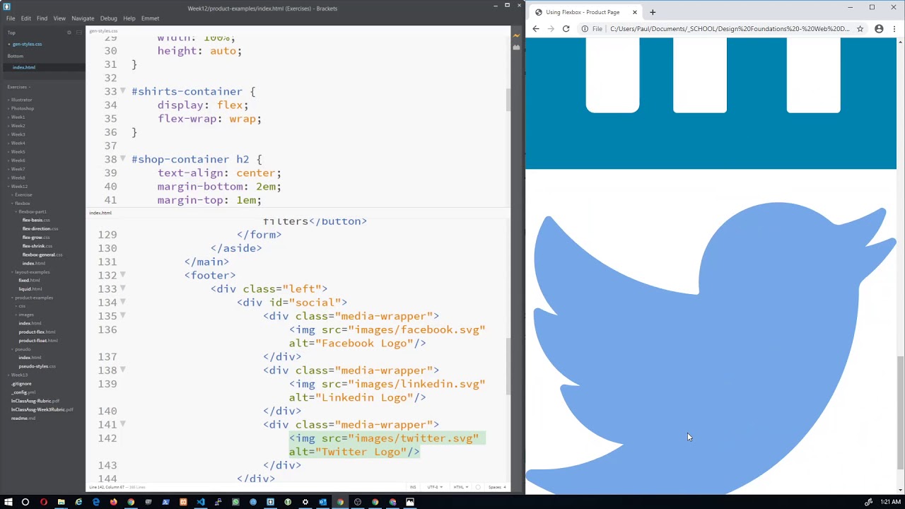Adding basic Footer