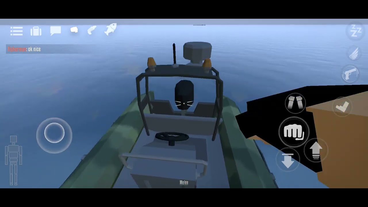 Fishing on a boat or on land 