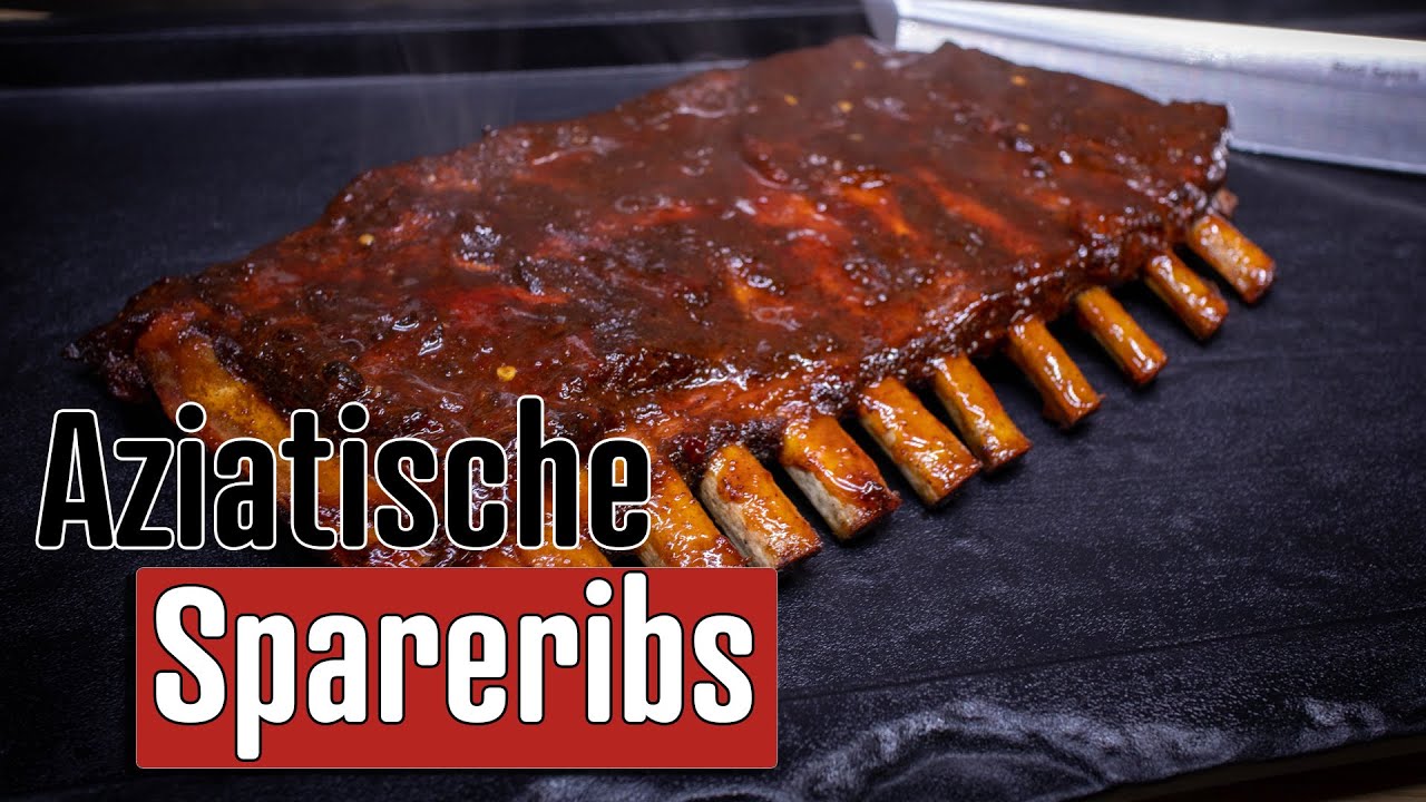 Zoet en pikante Aziatische SPARERIBS van de BBQ!