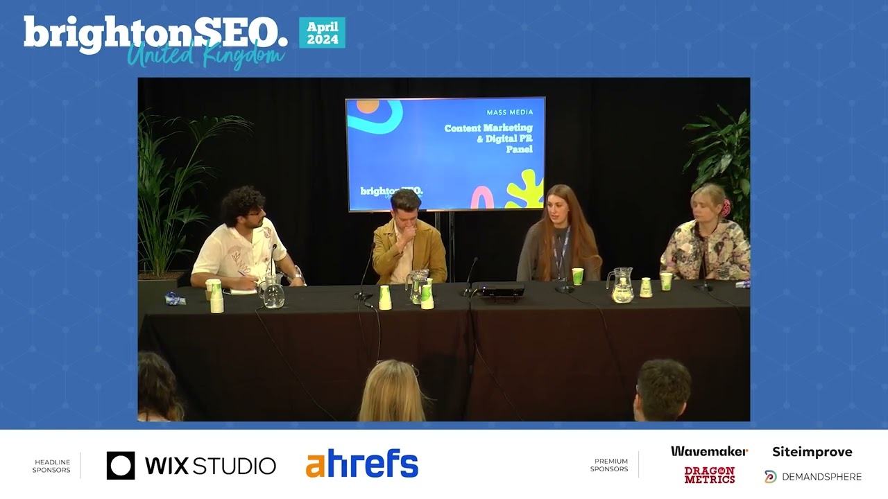 Content marketing & digital PR discussion panel - brightonSEO April 2024
