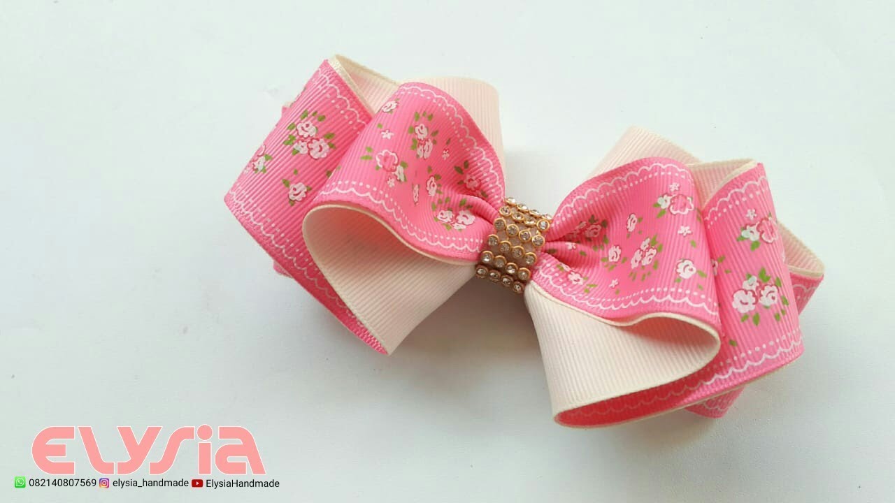 laço Amora Grosgrain 🎀 Ribbon Bow 🎀 DIY by Elysia Handmade