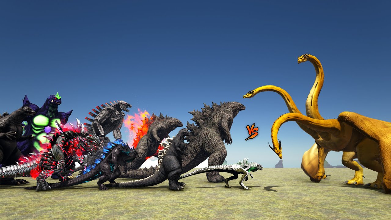 King Ghidorah vs Team Godzilla