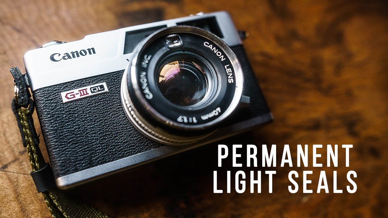 PERMANENT Light Seals for the Canonet QL17 G3
