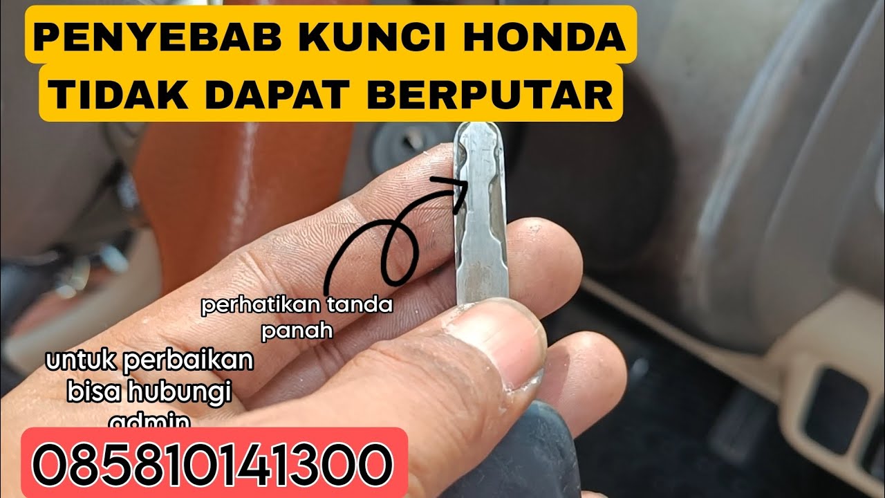 kunci mobil city rusak, perbaiki kunci mobil yang macet, kunci honda city tidak berputar