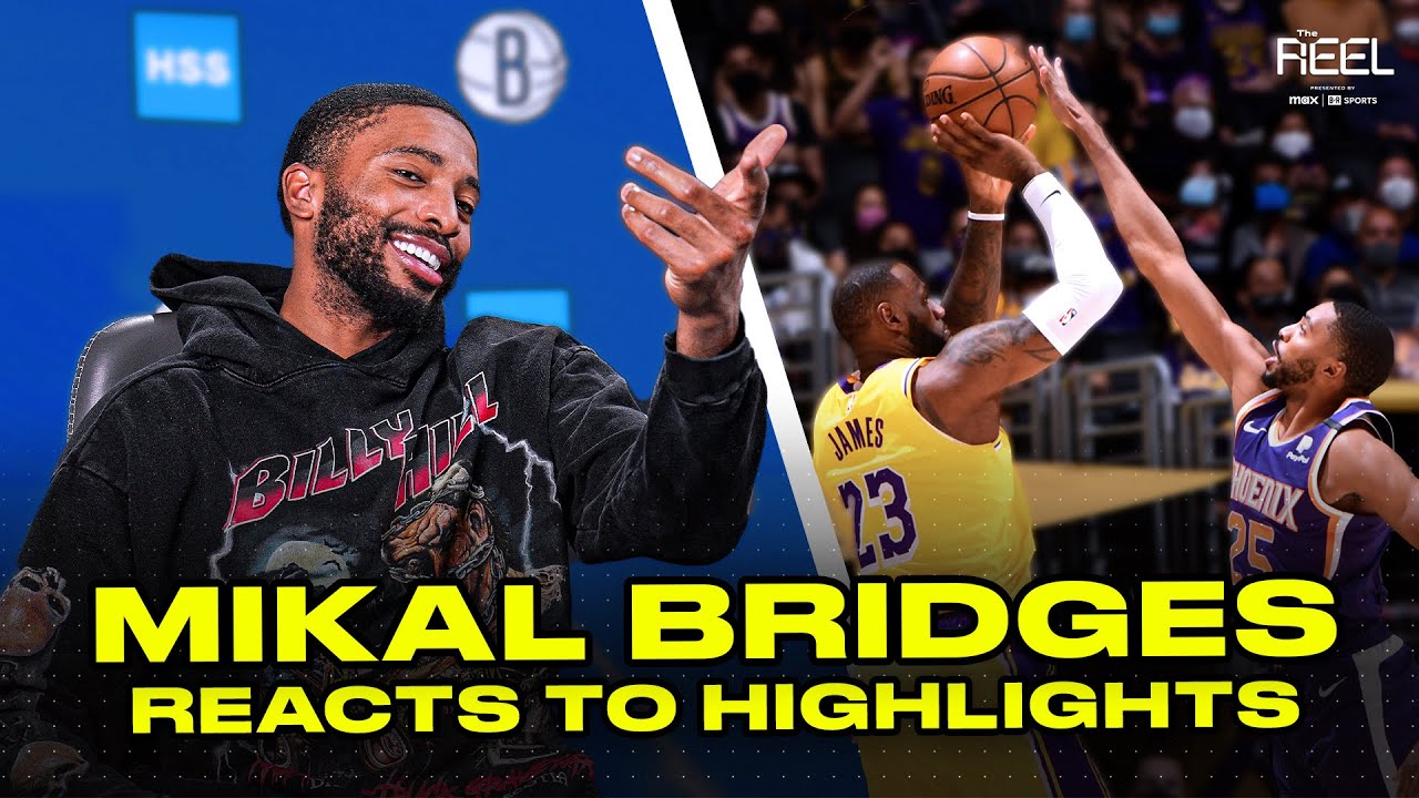 Mikal Bridges Reacts To Mikal Bridges Highlights!