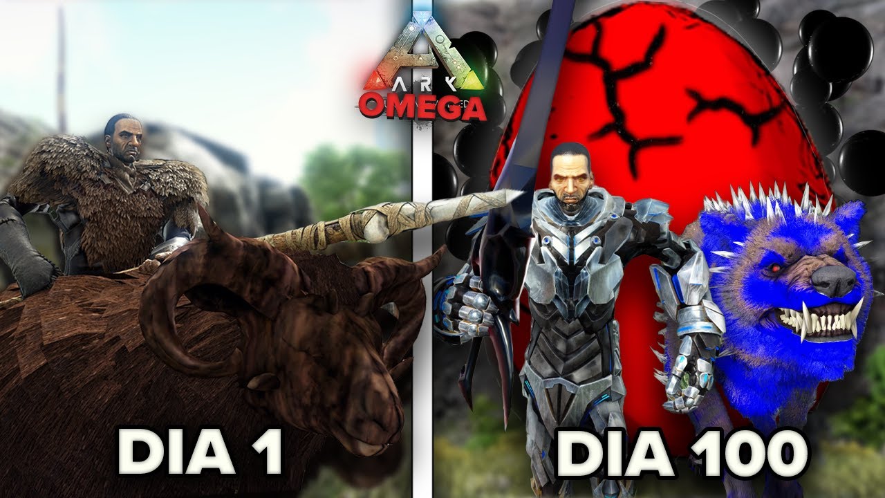 EU SOBREVIVI 100 DIAS NO ARK OMEGA - O MAIOR MOD DO ARK