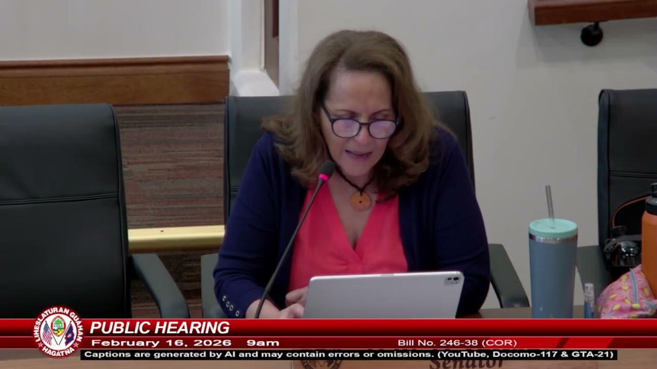 Public Hearing - Senator Christopher M. Duenas - February 16, 2026  9am