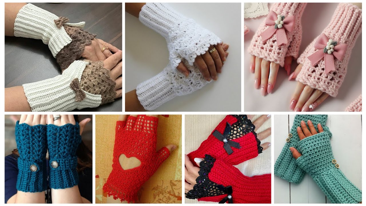 Impresionante diseño de guantes sin dedos. 