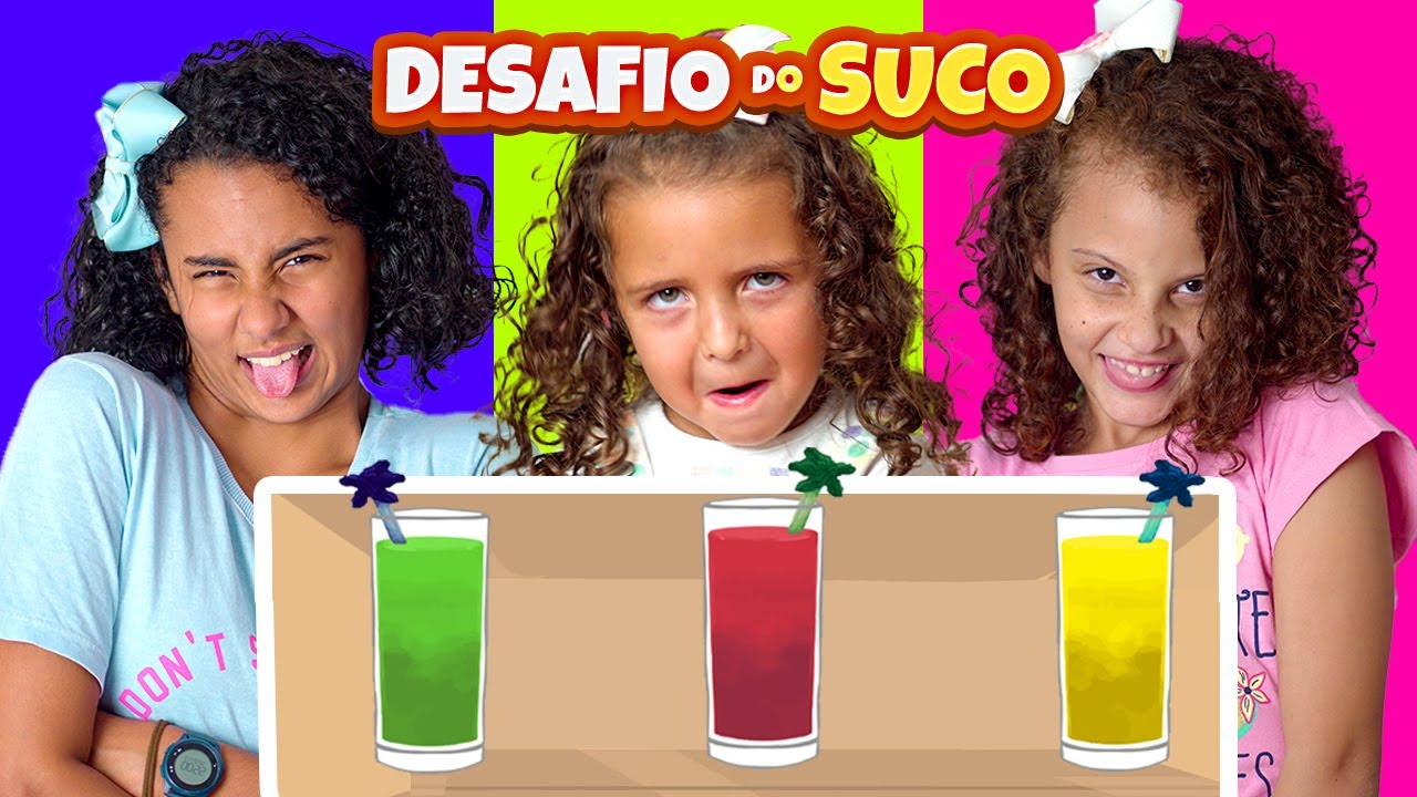 DESAFIO DO SUCO ADIVINHANDO SABORES - FAM&Iacute;LIA LISA - BELLA LISA SHOW