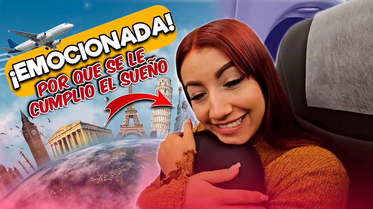 ASI fue la primera vez de Sarka en un avión, sintió muchas cosas. Sugar le da TIPS de viaje a SARKA.