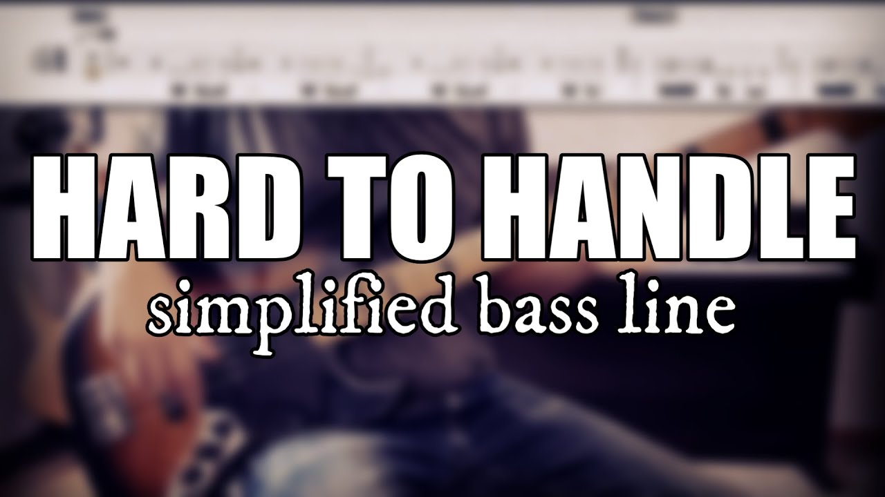 Hard To Handle - The Black Crowes | Simplified bass line with tabs #28