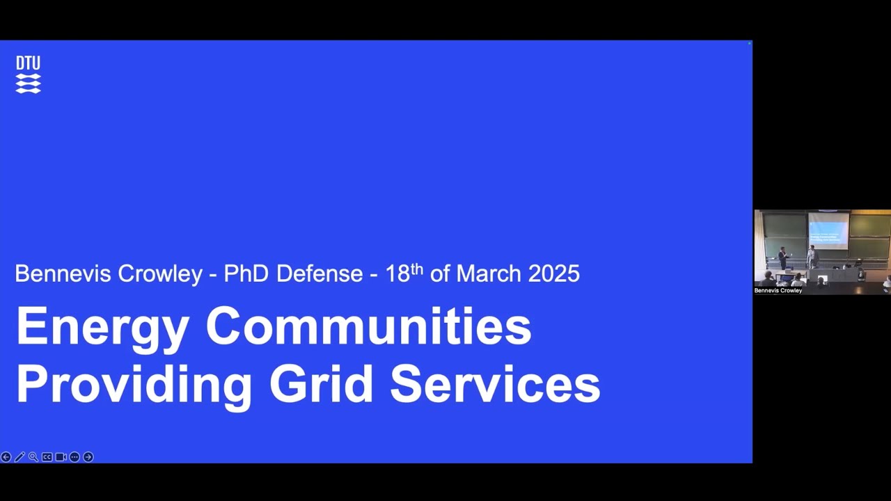 Bennevis Crowley: Energy Communities Providing Grid Services