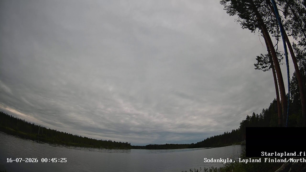 Northern Light Live Sodankyl&auml;, Finland. North View