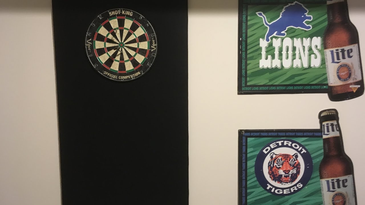 DIY $25 Dartboard Back Cheap How to Do for Mancave