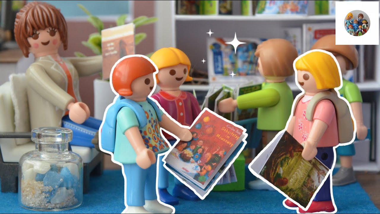 Die 4b in der Bücherei 📖// Lesung ✨// Schulgeschichte// Playmobil Film deutsch