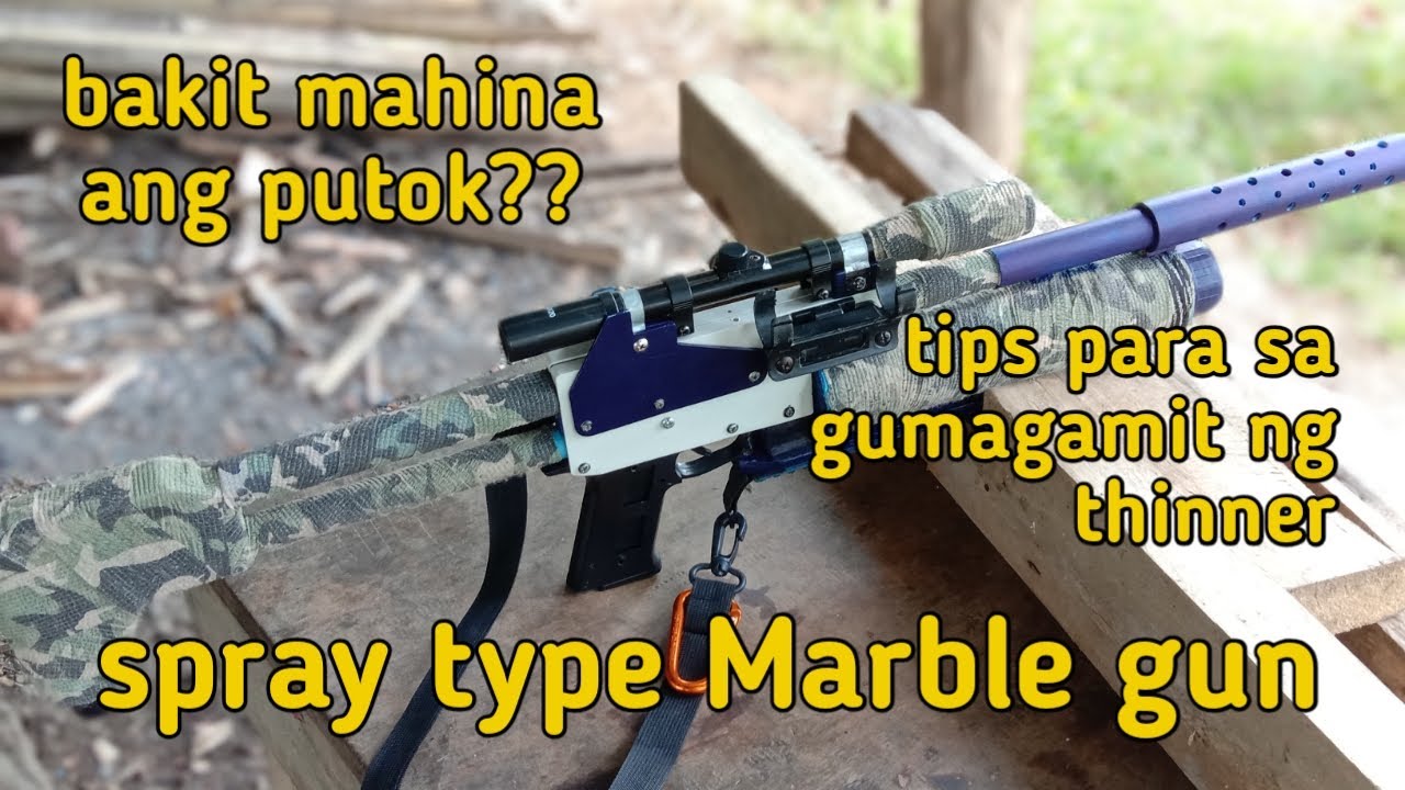 My version of spray type Marble toy Gun( affordable but durable)