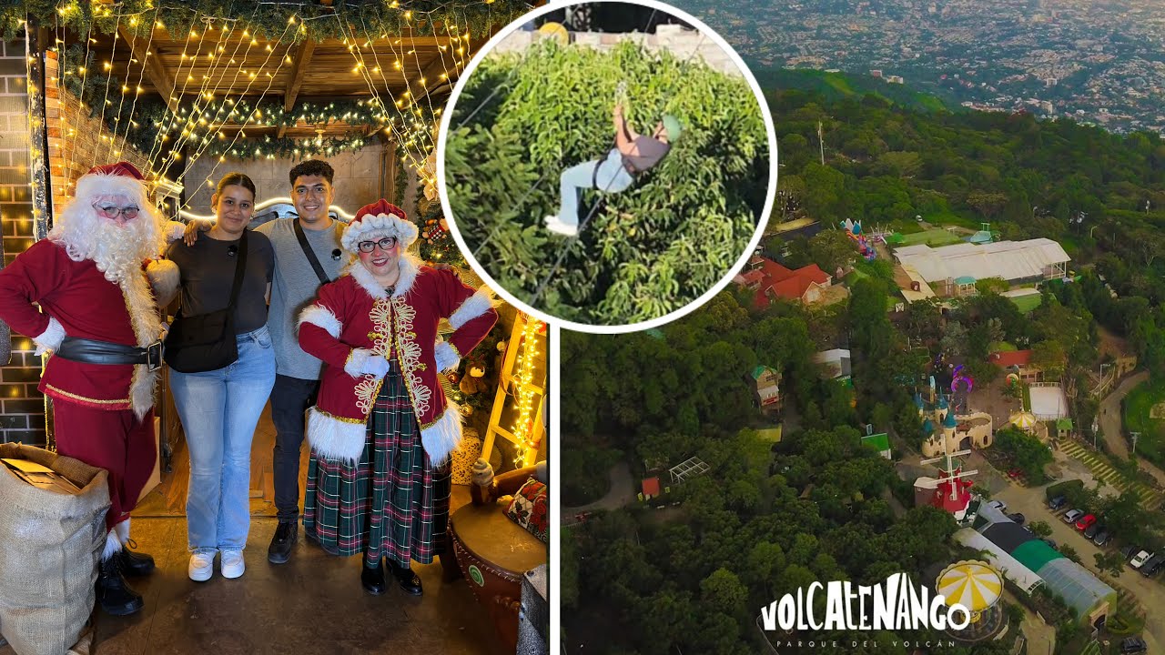 AVENTURA EXTREMA EN VOLCATENANGO 🎡YA LLEGÓ LA NAVIDAD 🎄🎅🏻