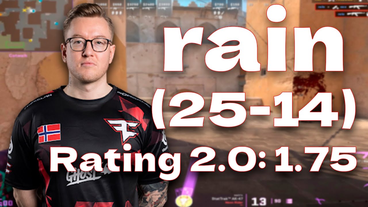 CS2 POV FAZE rain (25-14) w/frozen vs FACEIT (dust 2) - FACEIT PRO DEMO