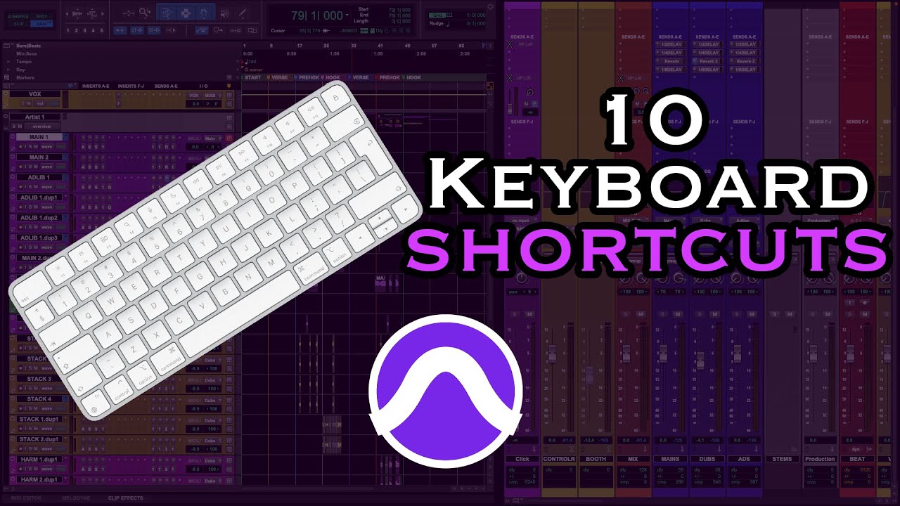 10 MUST KNOW Pro Tools Keyboard Shortcuts